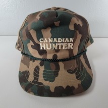 Vintage Seagrams Canadian Hunter Camo Snapback Hat - £12.83 GBP