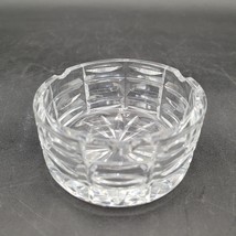 Waterford Crystal Glass 3.25&quot; Round Colleen Ashtray Cross Hatching &amp; Oval Cuts - £15.81 GBP
