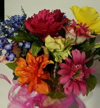 Artificial/Silk Colorful Mixed Flowers Hand Bouquet Wedding Prom Home De... - $36.95