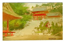 Hand Colored Undivided Back Kamakura Japan Postcard - $9.90