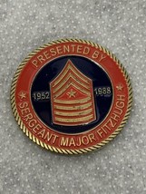 US Marines Presented By Sergeant Major Fitzhugh 1952-1988 Challenge Coin - £18.61 GBP