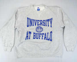 Vtg 90s Champion University New York Buffalo Crewneck Sweatshirt Sz XXL Bulls - £37.92 GBP
