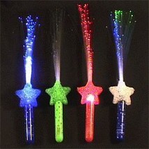 Fiber Optic Shooting Star Wands - Pack of 12, Light-Up, Glowing - $2,123.85 MXN