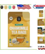 Organic Chamomile Tea Bags, 100 Count - Eco-Friendly &amp; Non-GMO Certifica... - $72.72 CAD