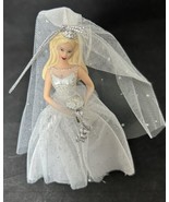 Avon Barbie Millennium Bride 2000 Porcelain Keepsake Ornament Vintage - $12.15 CAD