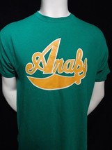 Vintage 50/50 Cotton Blend Arabs Graphic Print Green Short Sleeve T Shirt L - £19.43 GBP