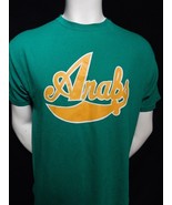 Vintage 50/50 Cotton Blend Arabs Graphic Print Green Short Sleeve T Shirt L - $33.78 CAD