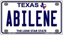 Abilene Texas Novelty Mini Metal License Plate Tag - £11.95 GBP
