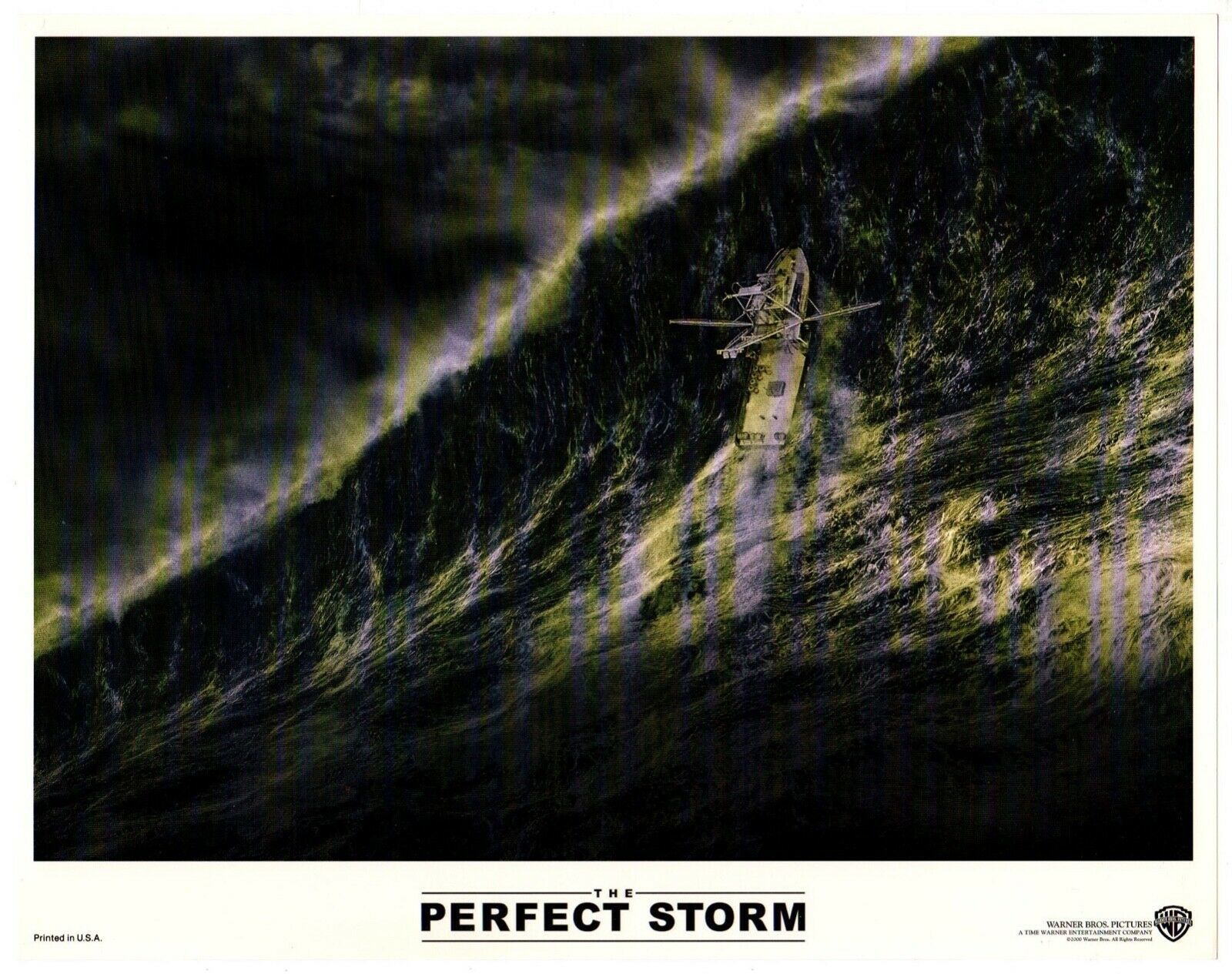 *Wolfgang Petersen&#39;s THE PERFECT STORM (2000) The Boat Rides The Wave to... - $45.00