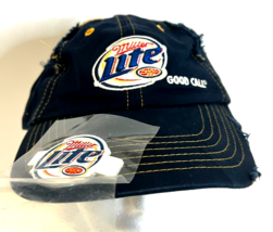 Miller Lite Good Call Distressed Beer Bottle Opener Baseball Cap BRAND N... - £14.68 GBP