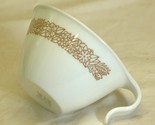 Woodland Brown Corelle Corning Cup Brown Outlined Flowers on White - $12.86