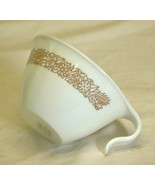 Woodland Brown Corelle Corning Cup Brown Outlined Flowers on White - £10.19 GBP