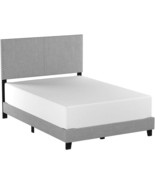 Crown Mark Erin Upholstered Panel Bed In Gray, Twin - £90.02 GBP