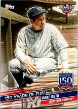 2019 Topps Opening Day 150 Years Of Fun #YOF5 Babe Ruth New York Yankees - £0.75 GBP