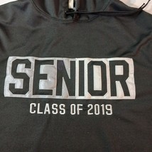 Jostens Senior Class of 2019 Men's Black Drawstring Hoodie Pullover Sweatshirt L image 7