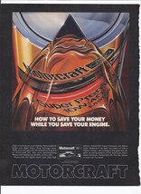 80&#39;s Motorcraft Motor Oil Print Ad Automobile Car 8.5&quot; x 11&quot; - £15.03 GBP