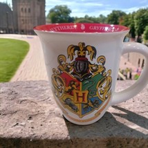 Harry Potter Hogarts House Crests Shield 14 oz Ceramic Coffee Tea Mug Cup GUC - £8.85 GBP