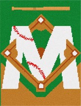 Pepita Needlepoint kit: Letter M Baseball, 9&quot; x 11&quot; - £45.46 GBP+