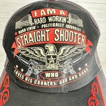 I Am A Straight Shooter Baseball Hat Cap Loves Country God And Guns Hard... - $34.99