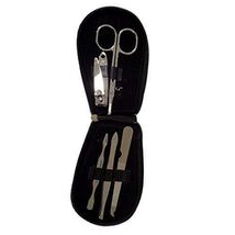 Gold Geometric Design 5 Piece Manicure Set in Designer Zipper Case - $8.98