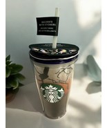 STARBUCKS NWT GLOW IN THE DARK DIY STICKER PACK 16 OZ HALLOWEEN FOREST T... - $32.66