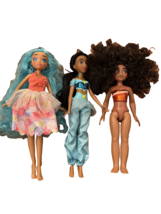 Disney Princess and Hairdorables Doll 2021 Jasmin Moana Lot fo Three - £7.99 GBP