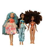 Disney Princess and Hairdorables Doll 2021 Jasmin Moana Lot fo Three - £7.86 GBP