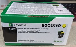 Lexmark 80C1XY0 Yellow Toner Cartridge - $99.00