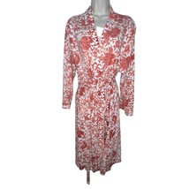 PERUVIAN CONNECTION Pima Cotton Vines Floral Duster Robe Kimono Belted R... - $75.00