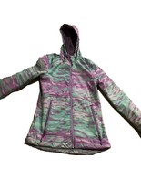 Snozu Girls Fur Hooded Jacket,Purple/Lightgreen,Large - £43.25 GBP