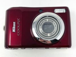 WORKING Nikon Coolpix L20 Red Digital Camera - $69.99