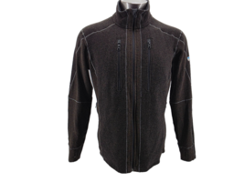 Kuhl Interceptr Sweater Jacket Mens L Zip Up Brown Fleece Outdoors Inter... - $54.00