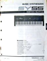 Yamaha SY55 Synthesizer Keyboard Original Service Manual, Schematics, Pa... - $39.59