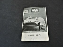 A Hot Night. Seek and Ye Shall Find- Bed Humor-Postmarked 1900s Comic Postcard. - £6.70 GBP