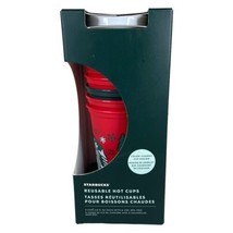 NEW Starbucks 2022 | Holiday Color Changing Reusable Hot Cups 6-Pack 16oz - £38.75 GBP