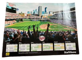 2011 Minnesota Twins Schedule Poster Target Field - StarTribune Precisio... - £7.90 GBP