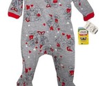 Valentine’s Day Mickey Mouse Unisex Blanket Sleeper Size 3-6 Months New - $9.89