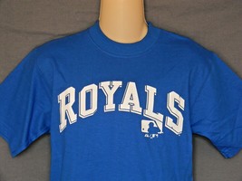 Kansas City Royals T-Shirt Blue BOY&#39;S Youth Large 14/16 Baseball Short S... - £10.14 GBP