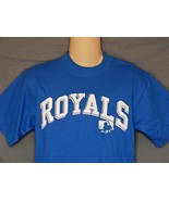 Kansas City Royals T-Shirt Blue BOY&#39;S Youth Large 14/16 Baseball Short S... - £10.17 GBP