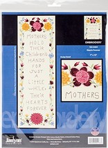 Janlynn Hearts Forever-Stitched in Floss Stamped Embroidery Kit, 7&quot;X19&quot; - $20.99