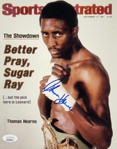 THOMAS HEARNS SIGNED Autographed 8&quot; x 10&quot; PHOTO BOXING JSA WITNESSED CER... - £47.95 GBP