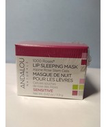 Andalou Naturals Sensitive Lip Sleeping Mask 1000 ROSES 0.42oz NIB - €8,66 EUR
