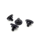 1/4"-20 x 1/4" Knurled Thumb Screw Bolts Black Round Clamping Knob Steel Alloy - £8.55 GBP - £14.80 GBP