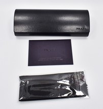 Prada Hard Case For Eyeglasses Black w/ Cloth & Papers - $15.84