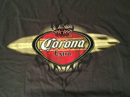 Vintage Corona Extra Men&#39;s 2XL T-shirt Crown Logo Surfboard 2001 (Shelf ... - £7.41 GBP