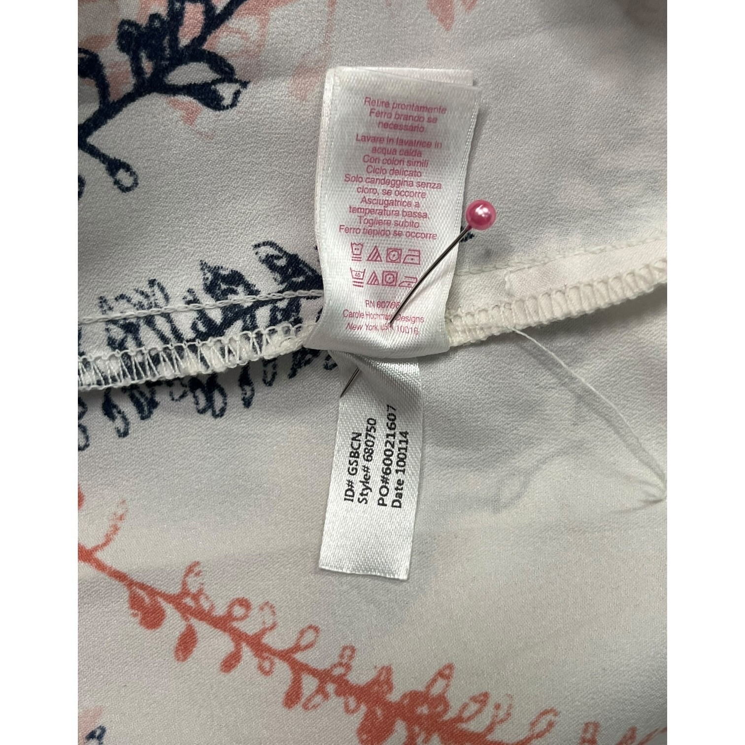 Oscar de la Renta Nightgown Womens Medium White Floral Lace Sleepwear Pajama Item image 4