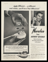 1956 Norelco Rotary Blade Electric Shaver Vintage Print Ad - $264.68 MXN