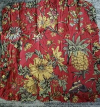 Pottery Barn Corday Floral Sham Euro 26x26 Red Organic 100% cotton msrp $39.50 - $22.95