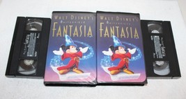 2- Walt Disney Fantasia VHS Tapes ~ RARE Black Diamond Classic ? ~ Chris... - £39.32 GBP