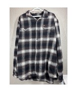 Orvis Heavyweight Flannel Plaid Shacket Shirt Jacket Brown Mens Size XXL - $34.97 CAD